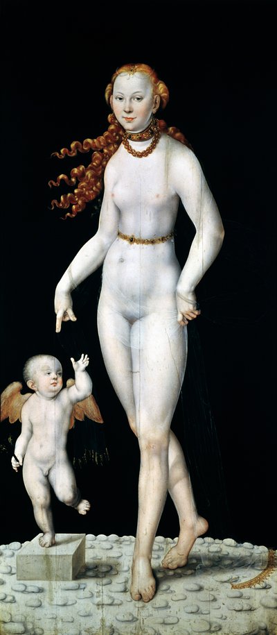 Venus und Amor von Lucas Cranach the Younger